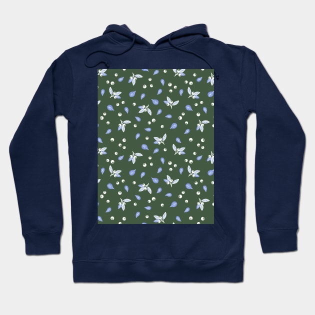 Blueberry pattern Hoodie by DanielK